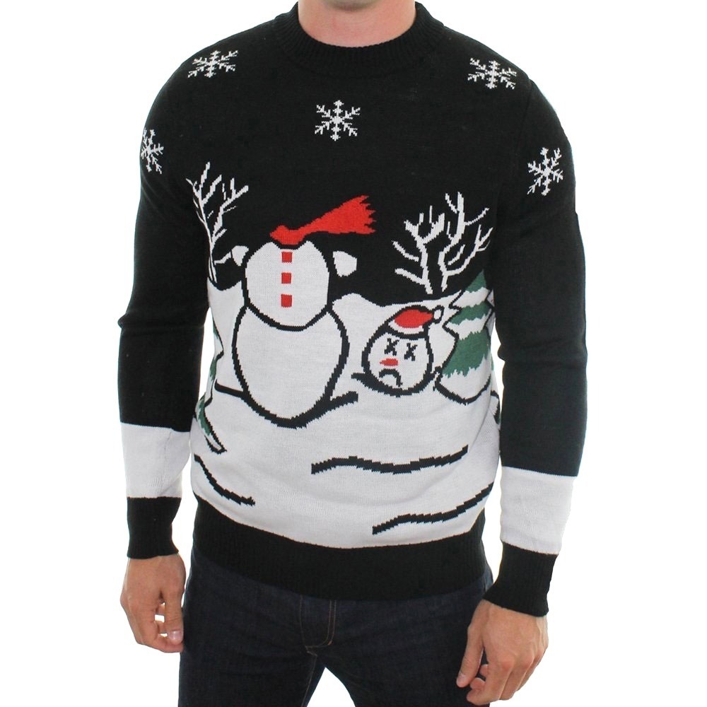 Tipsy Elves Headless Frosty Snowman Ugly Christmas Sweater‎ Men's Size XXL